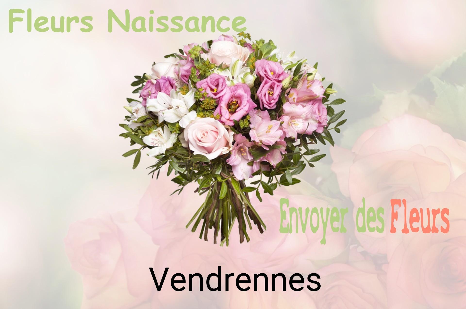 Bouquet de fleurs de naissance livré à Vendrennes
